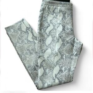Philosophy Black and White Snakeskin Leggings